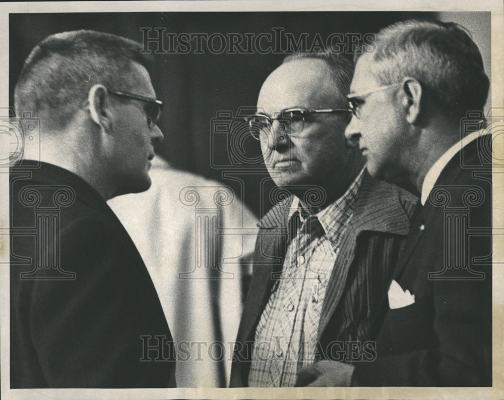 1961 Press Photo C. Joe Demersseman Sherrif John Hammond Chief Spencer Garrett - Historic Images