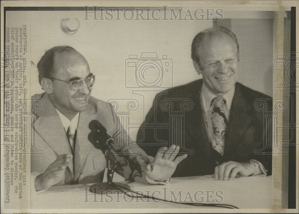 1974 Press Photo President Luis Echeverria of Mexico and President Gerald Ford - Historic Images