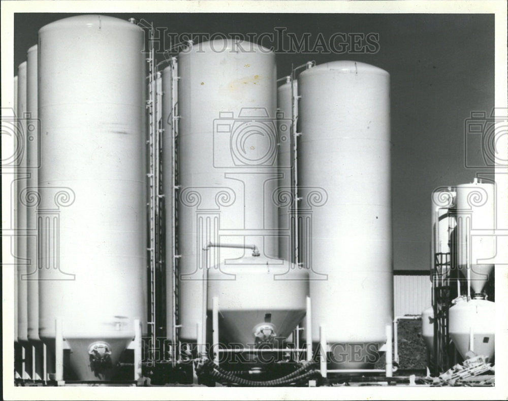 1981 Press Photo B.J. Hughes Co. Cement Plant United States - Historic Images