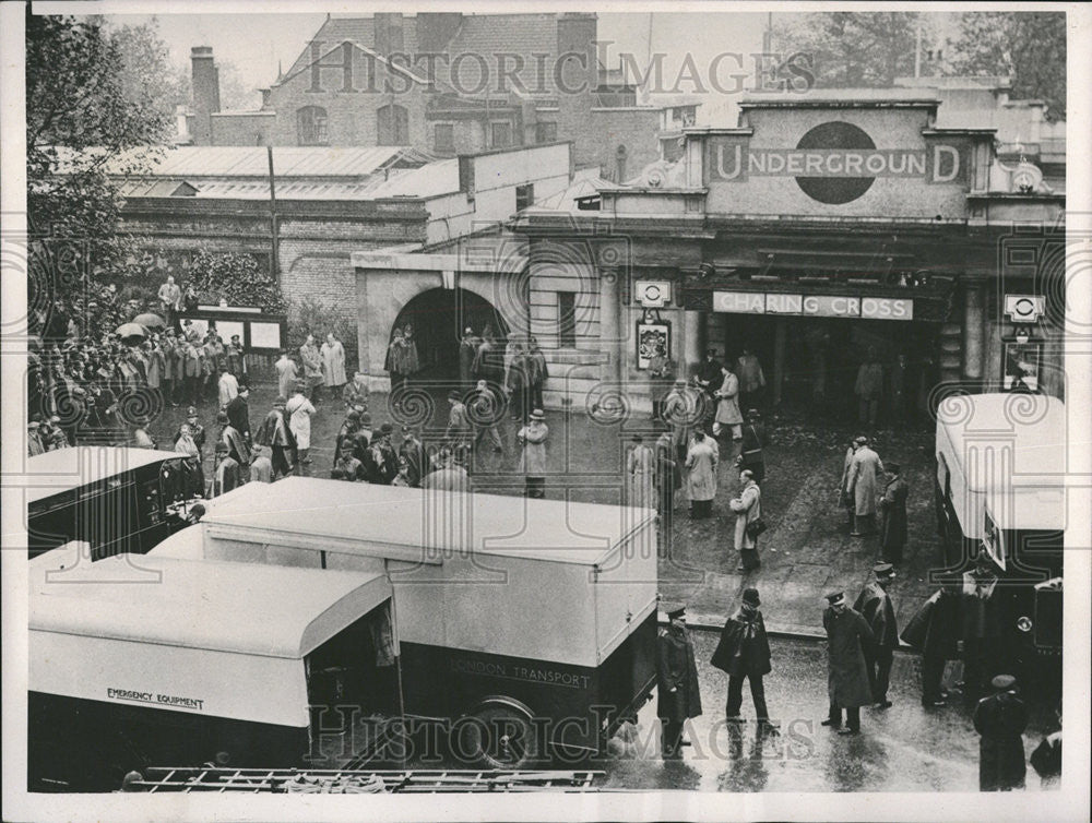 1938 Press Photo Charing Cross Underground Train Station England - Historic Images