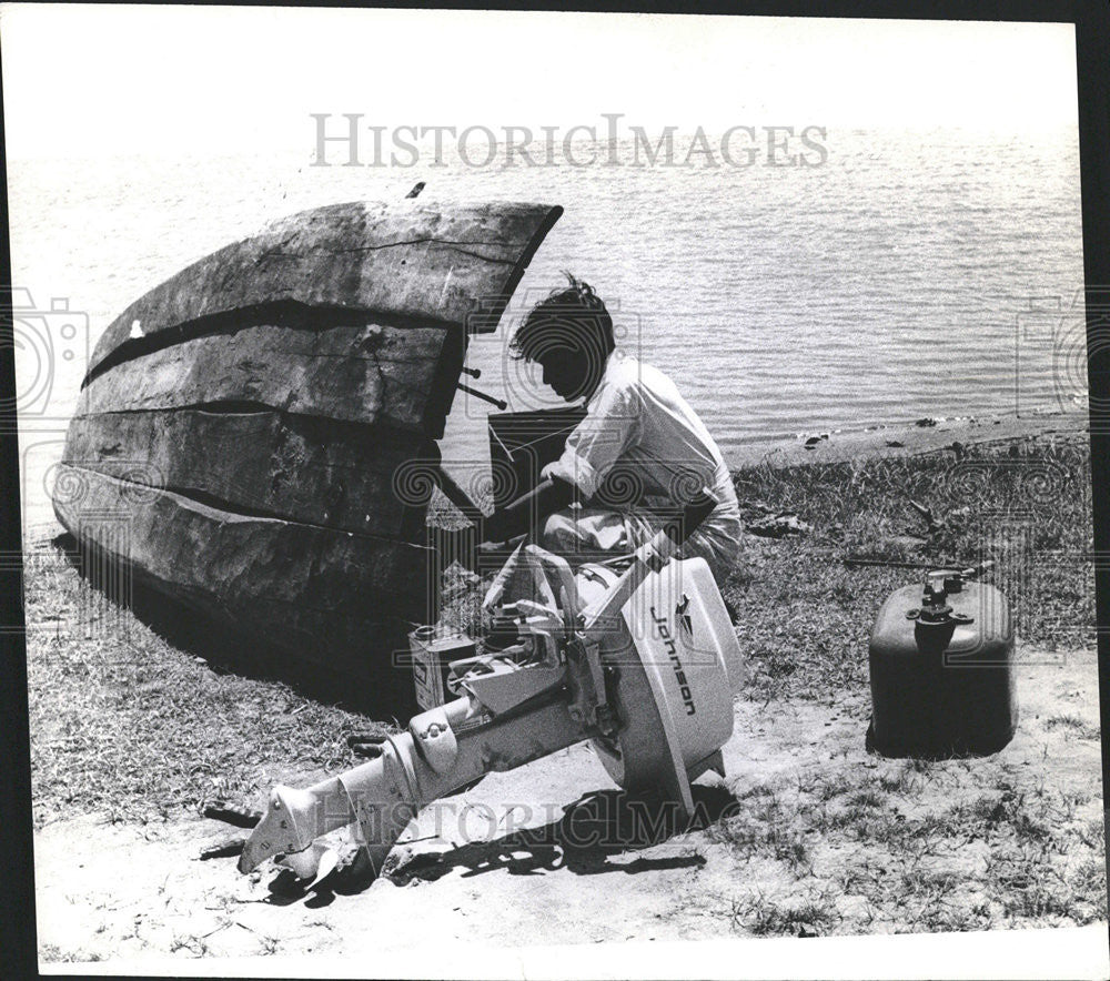 1948 Press Photo Fishing/Fishermen/Free Boat Engines/FAO/Ceylon - Historic Images