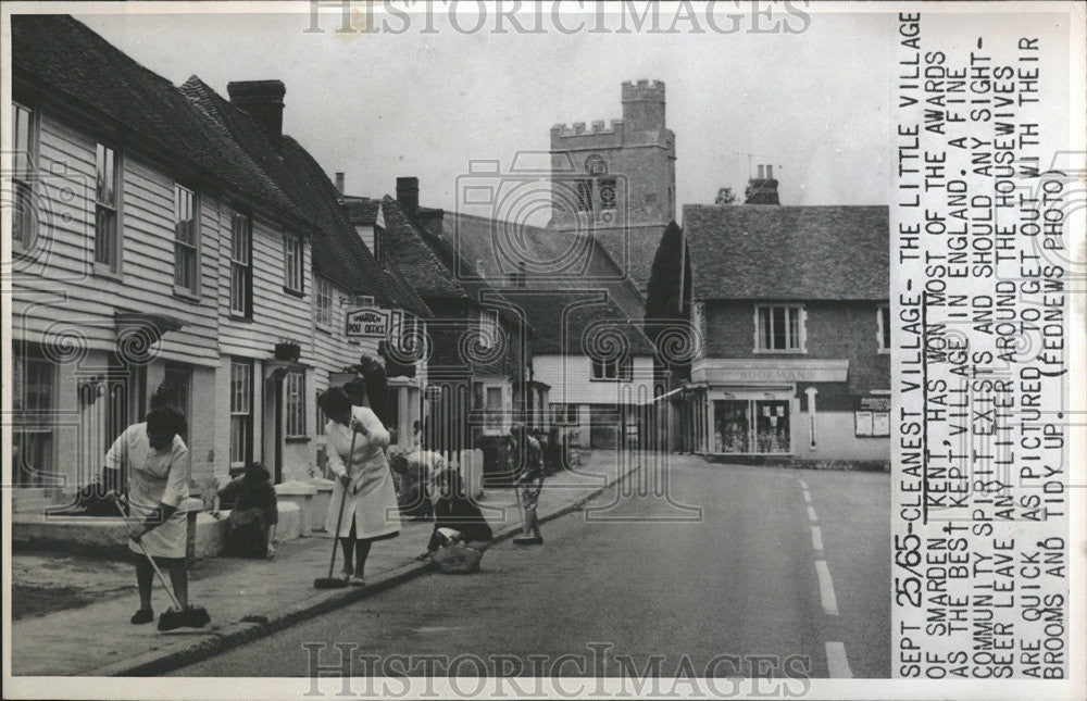 1965 Press Photo Little Village of Smarden is Best Kept Village in England - Historic Images