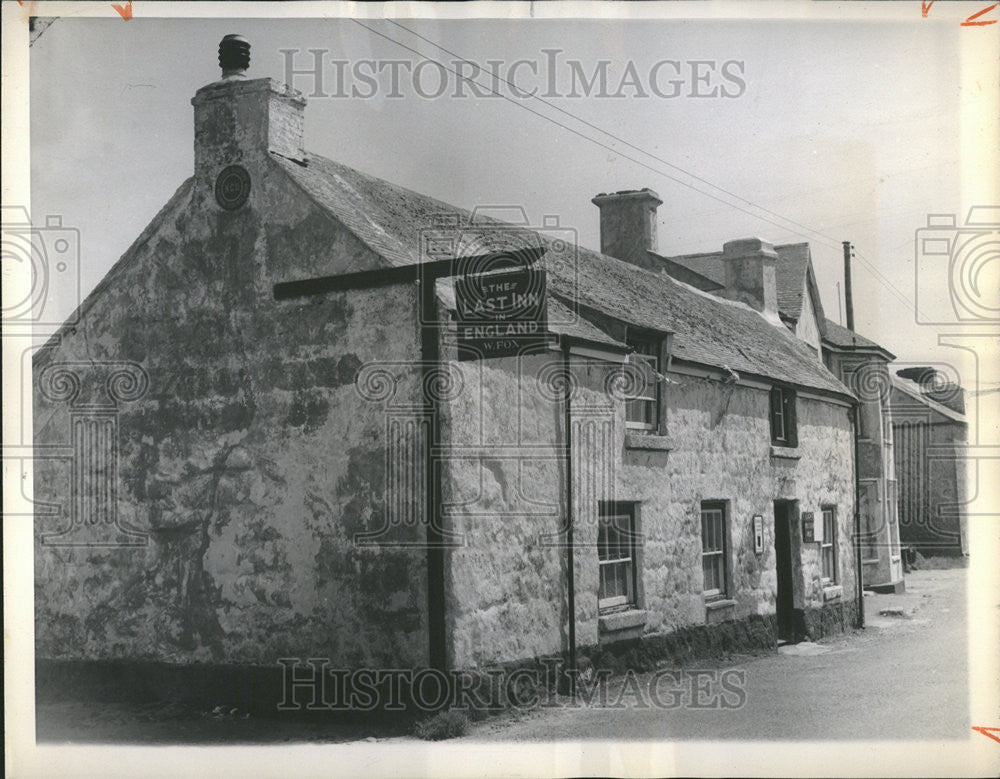 1945 Press Photo Last Inn Pub Sennen Land&#39;s End England - Historic Images