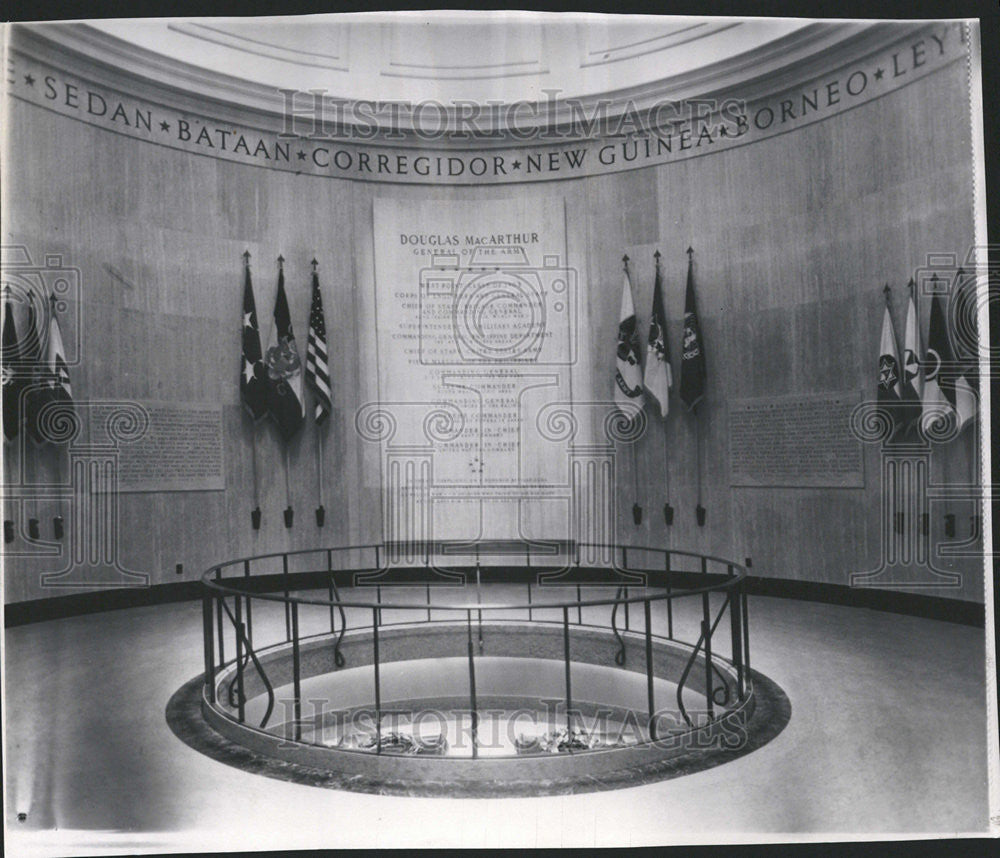 1963 Press Photo The Rotunda At The MacArthur Memorial Museum In Norfolk - Historic Images
