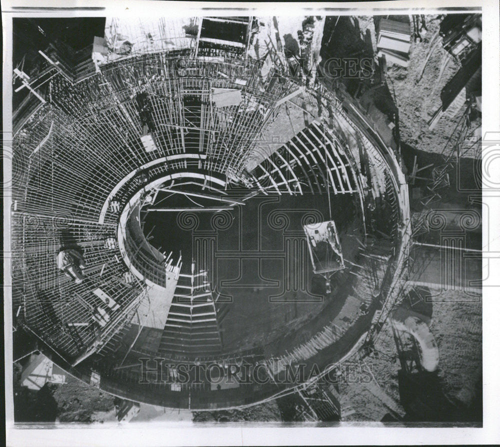 1962 Press Photo US Rocket Silo Collapse Buries Four Men - Historic Images