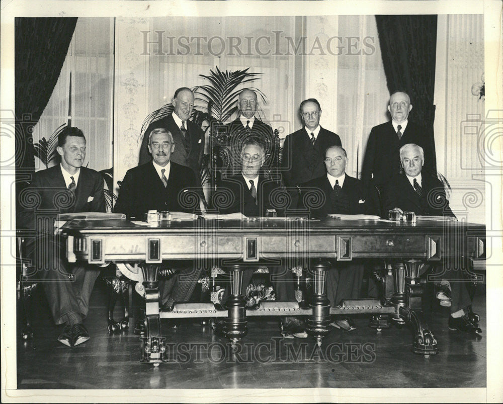 1938 Press Photo Historic east room White House Pres Roosevelt Plenipotentiary - Historic Images