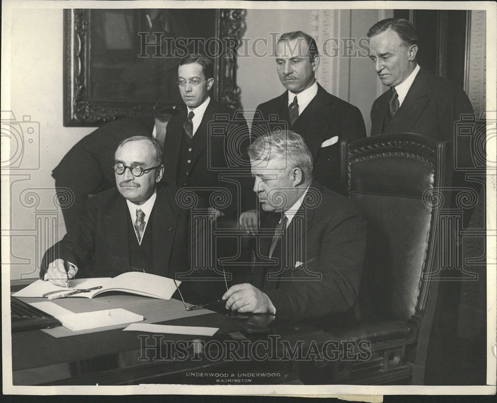 1923 Press Photo The Treaty of Amity Commerce France American Treaty - Historic Images