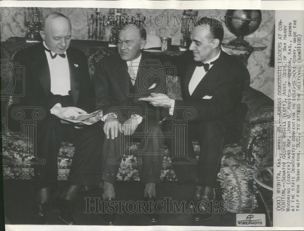 1936 Press Photo George McGill Senator Assistant Secretary War Harry Woodring - Historic Images