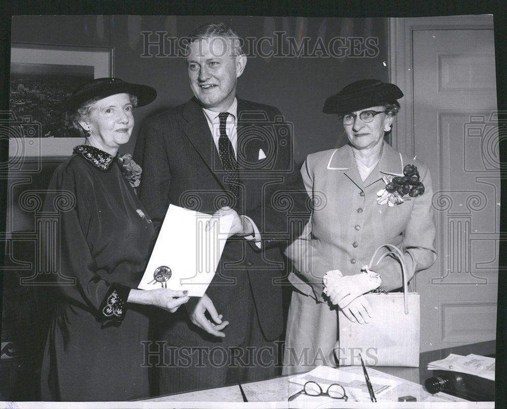 1957 Press Photo Will F Nicholson Mayor of Denver Colorado American Politician - Historic Images