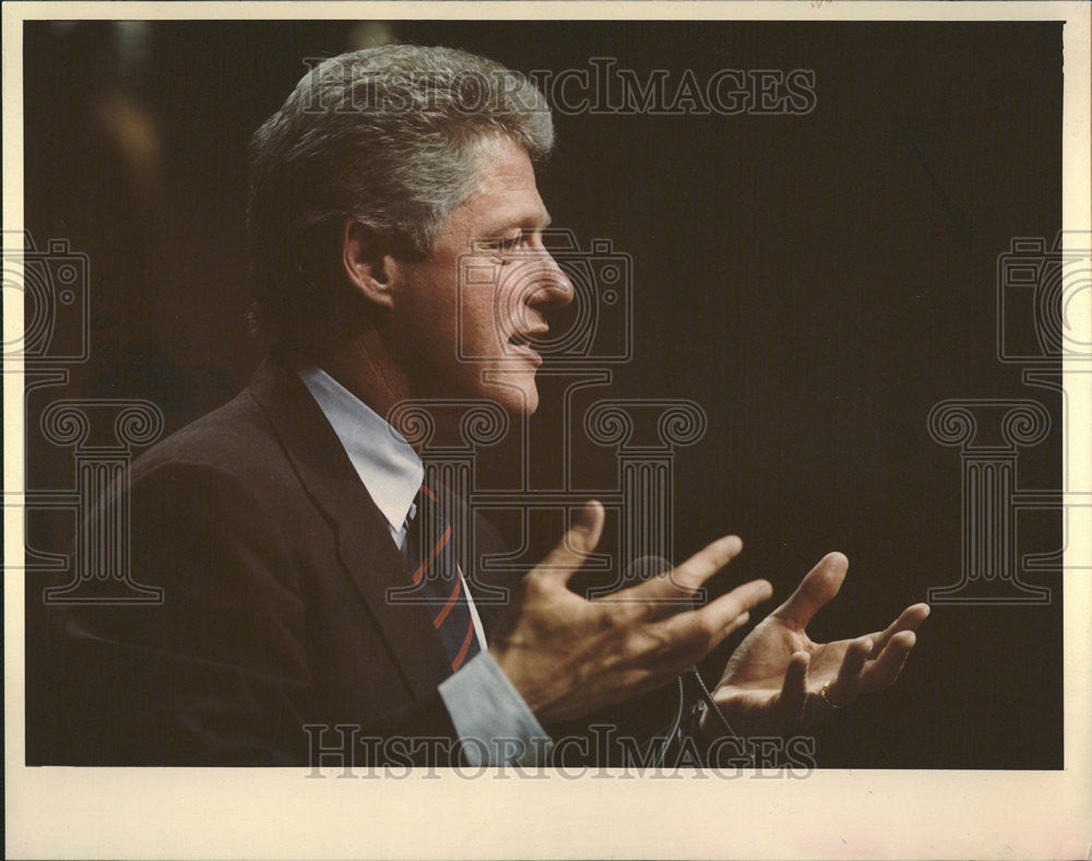 1992 Press Photo William Jefferson Clinton American politician Leader Cold War - Historic Images