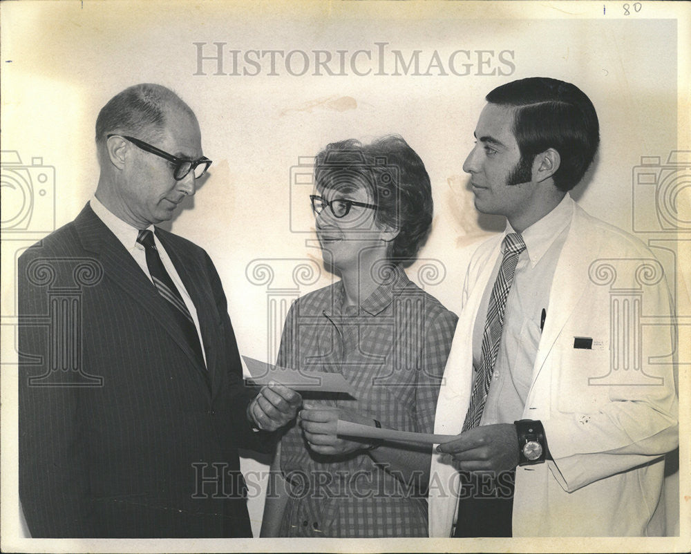 1969 Press Photo Dr James Philpott Denver Medical Society President Miss Joyce - Historic Images