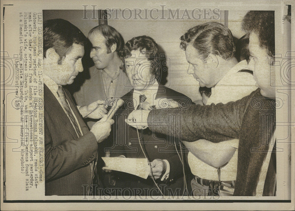 1990 Press Photo Gene Gutowski Roman Polanski film director business partner - Historic Images