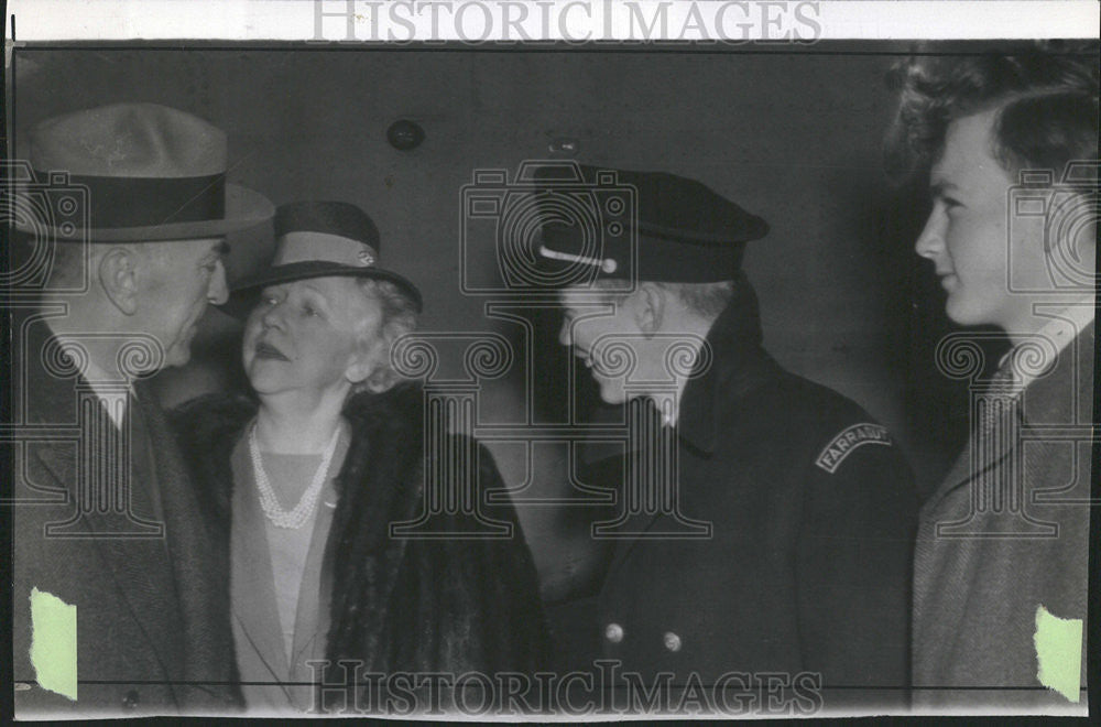 1942 Press Photo Washington Rickenbacker Eddie David William Pacific Family Wife - Historic Images