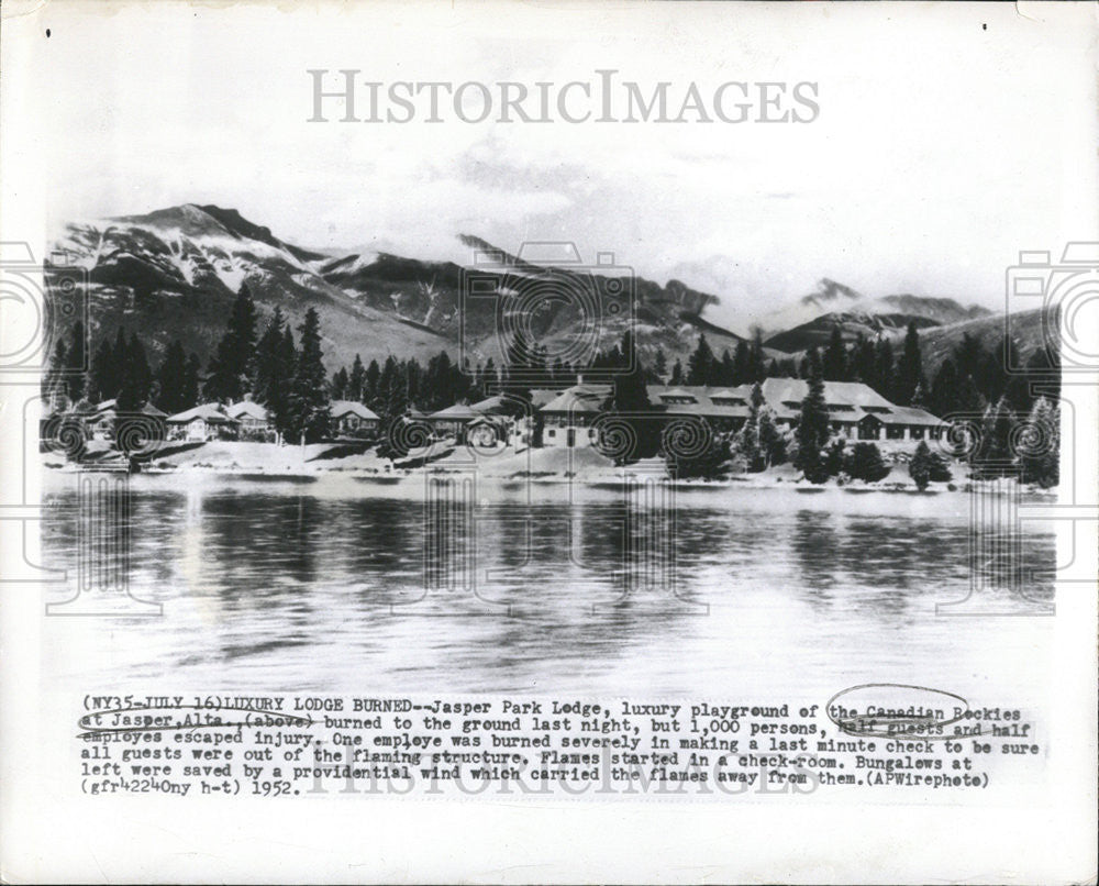 1952 Press Photo Jasper Park Ledge Playground Canadian Beckie Flame Bungalow - Historic Images