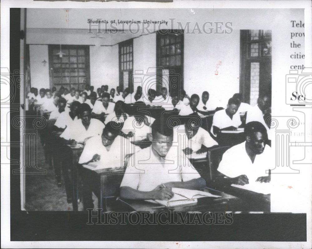 1959 Press Photo Lovanium University Congolese leaders Africans economic - Historic Images