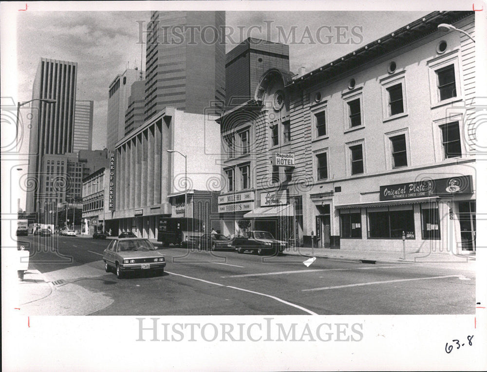 1989 Press Photo California Street - Historic Images