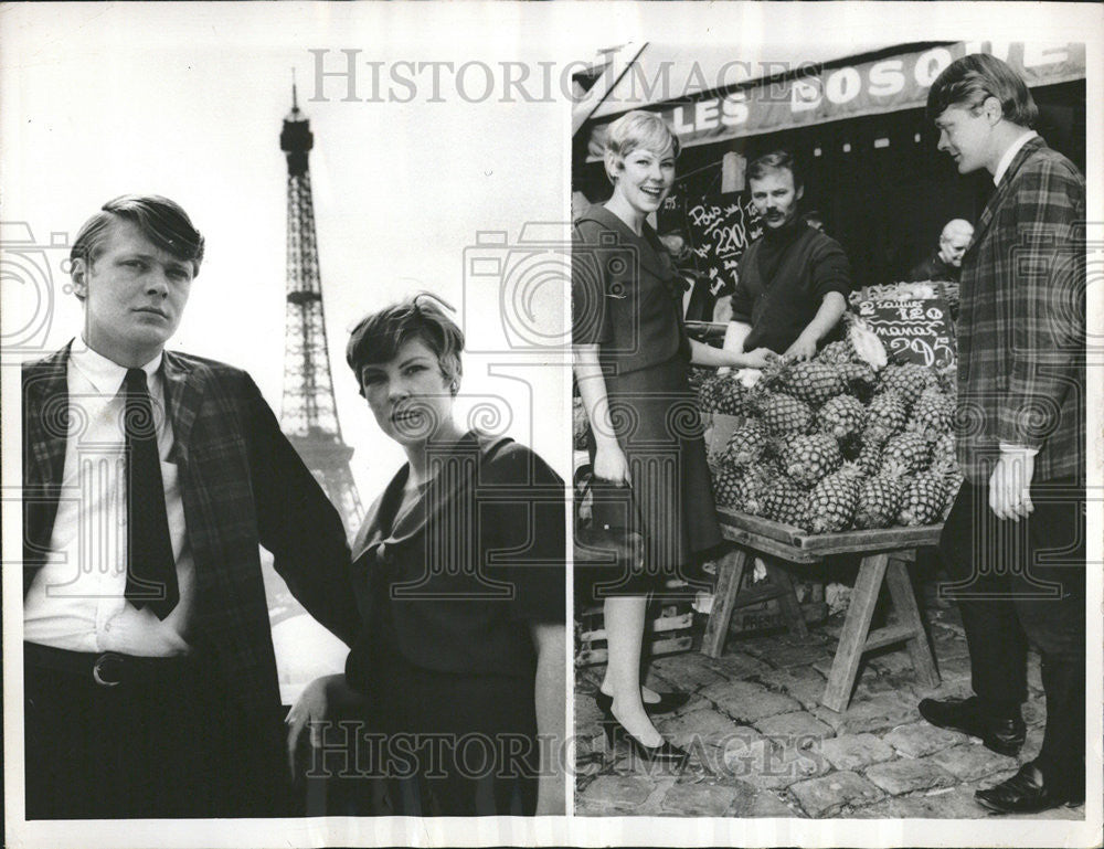 1966 Press Photo American Citizens Paris France - Historic Images