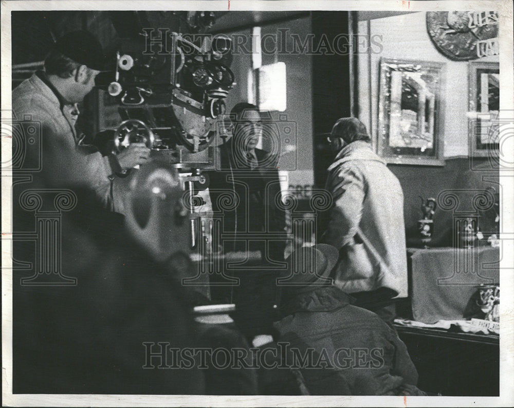 1968 Press Photo Antonnio Rodolfo Quinn Actor Painter  Rehearse Infront Camera - Historic Images