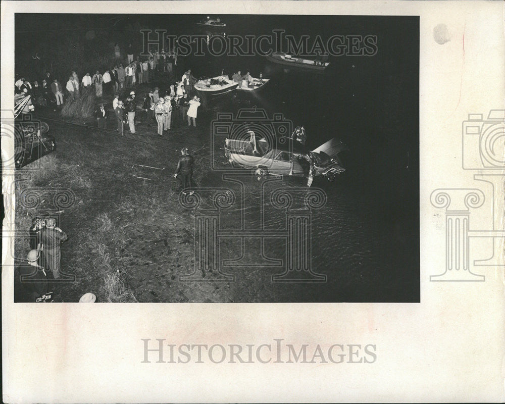 1968 Press Photo US 19 near Tarpon Springs Florida collapsed resulting in death - Historic Images