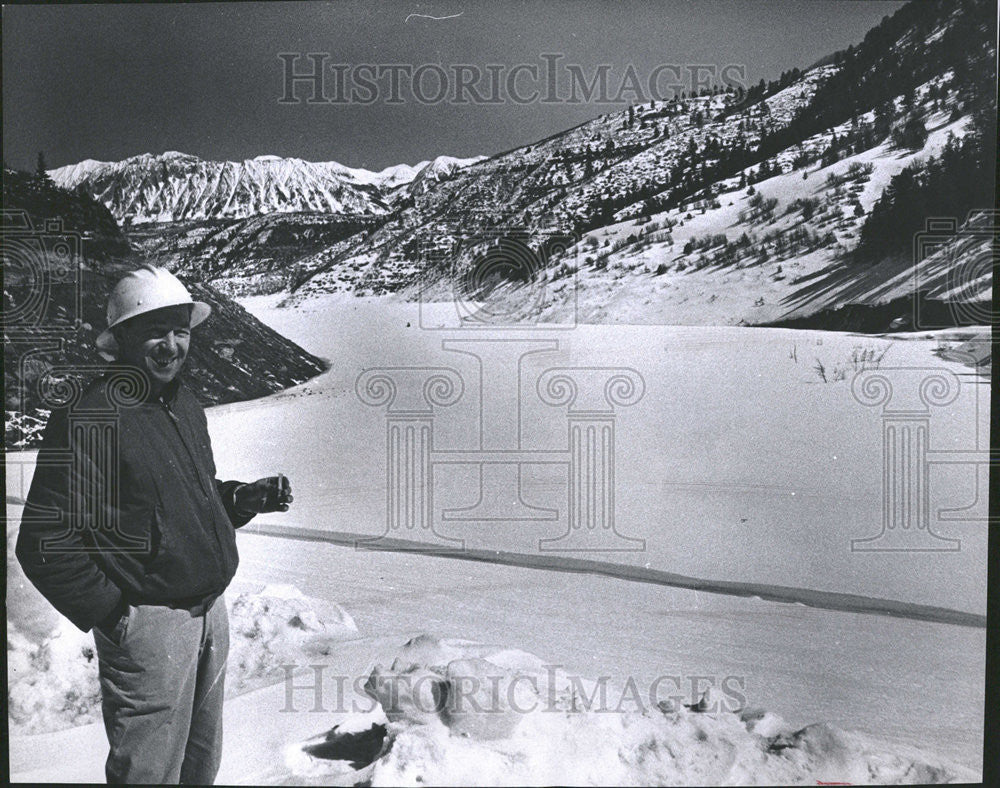 1962 Press Photo George Abseck, Paonia Dam Electrician - Historic Images