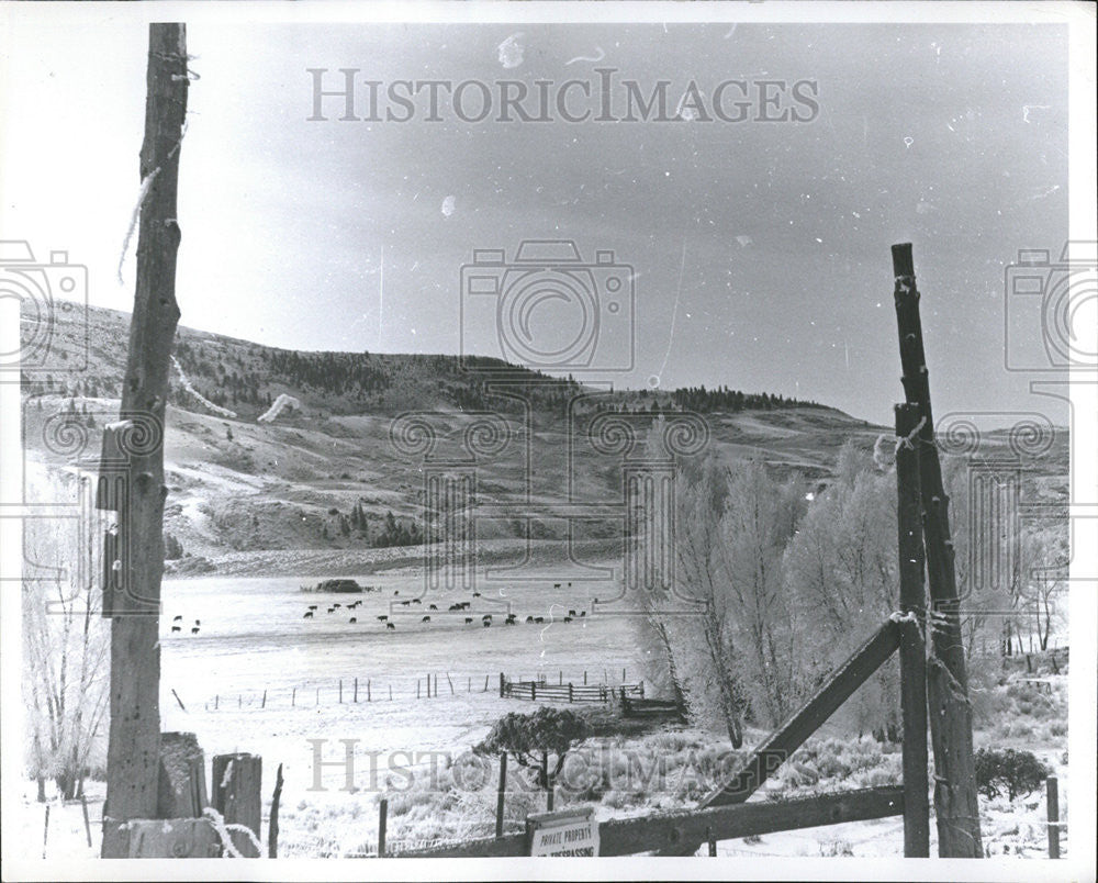 1961 Press Photo Paonia Dam Gunnison County Colorado - Historic Images