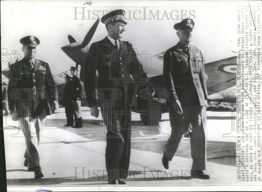 1942 Press Photo Maj. Gen. Jean Marie Ceret Free French Air Force - Historic Images