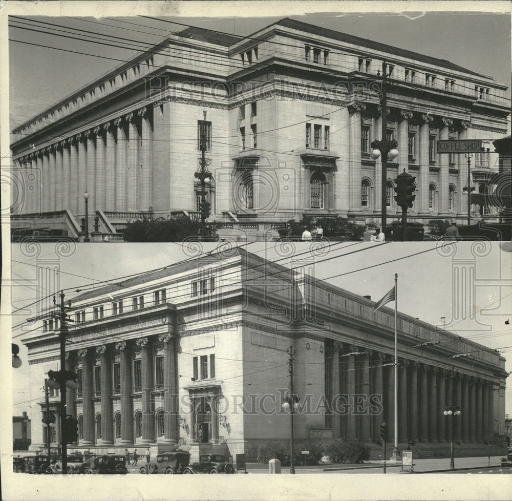 Press Photo Denver Post Office Building Exterior - Historic Images