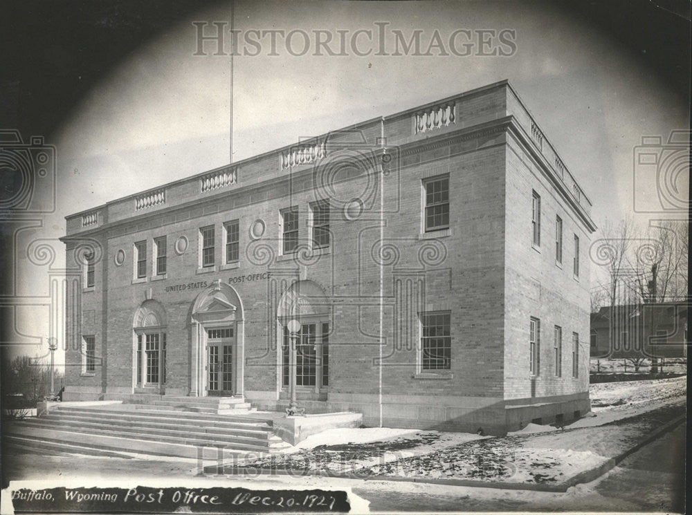 1927 Press Photo U.S Post Office Buffalo Wyoming - Historic Images