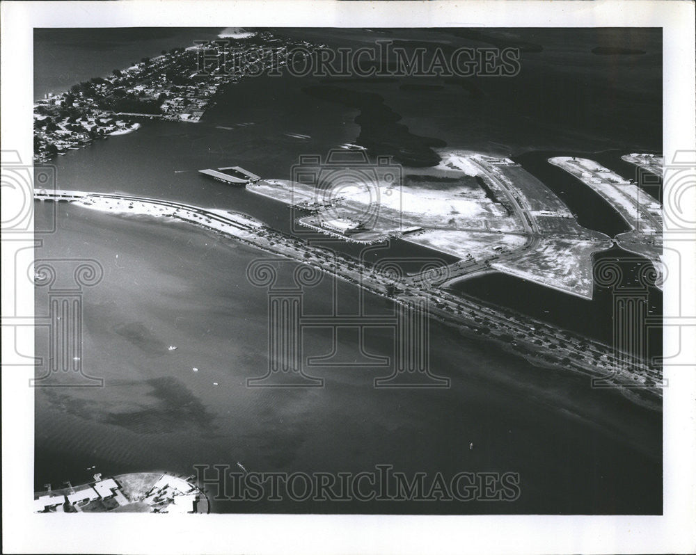 1961 Press Photo Courtney Campbell Causeway northernmost bridge Tampa Florida - Historic Images