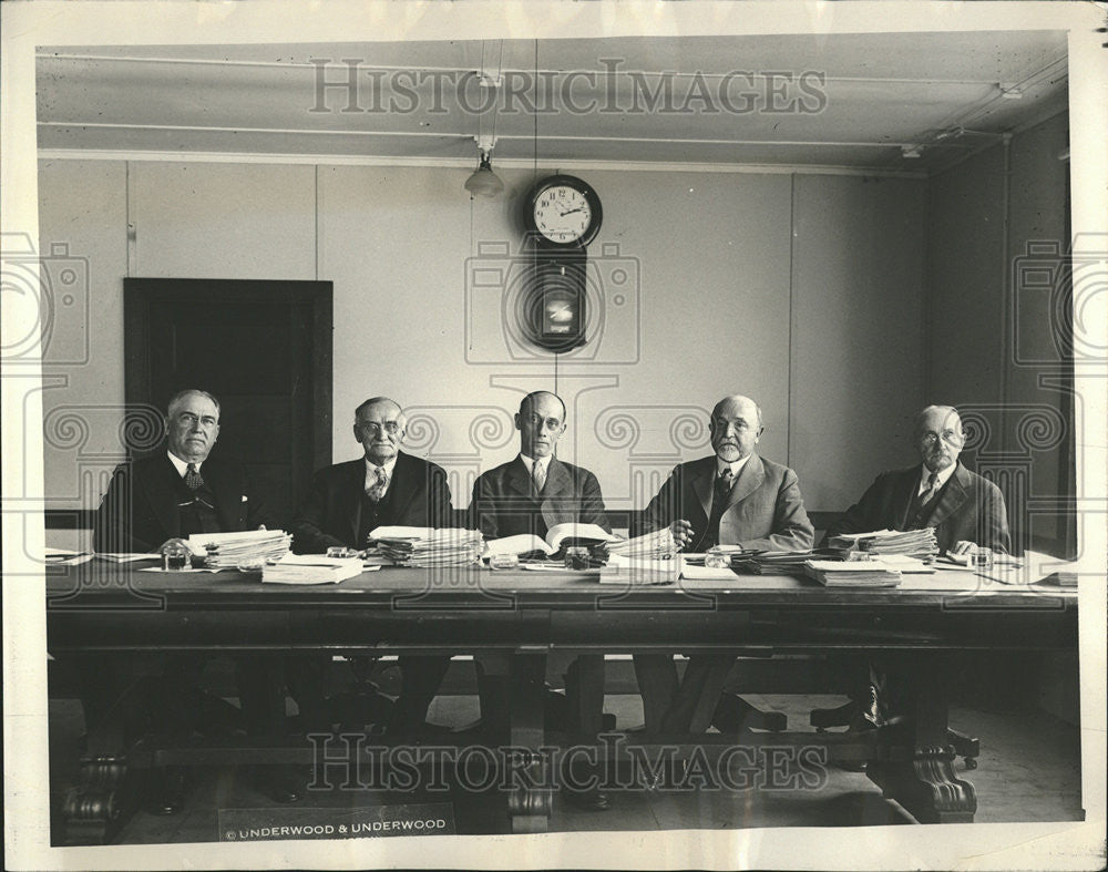 1930 Press Photo Federal Trade Commission Washington Charles March Humphreys - Historic Images