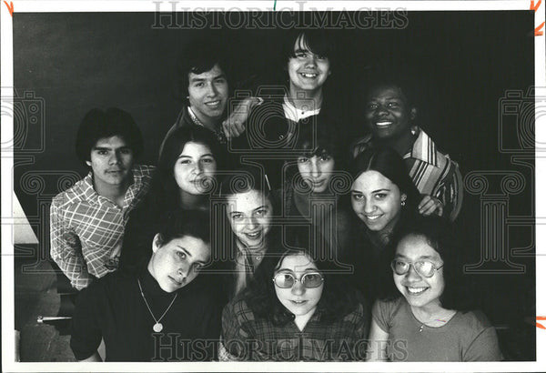 1977 Press Photo Plain Rapper High School Students Metro Chicago Frank ...