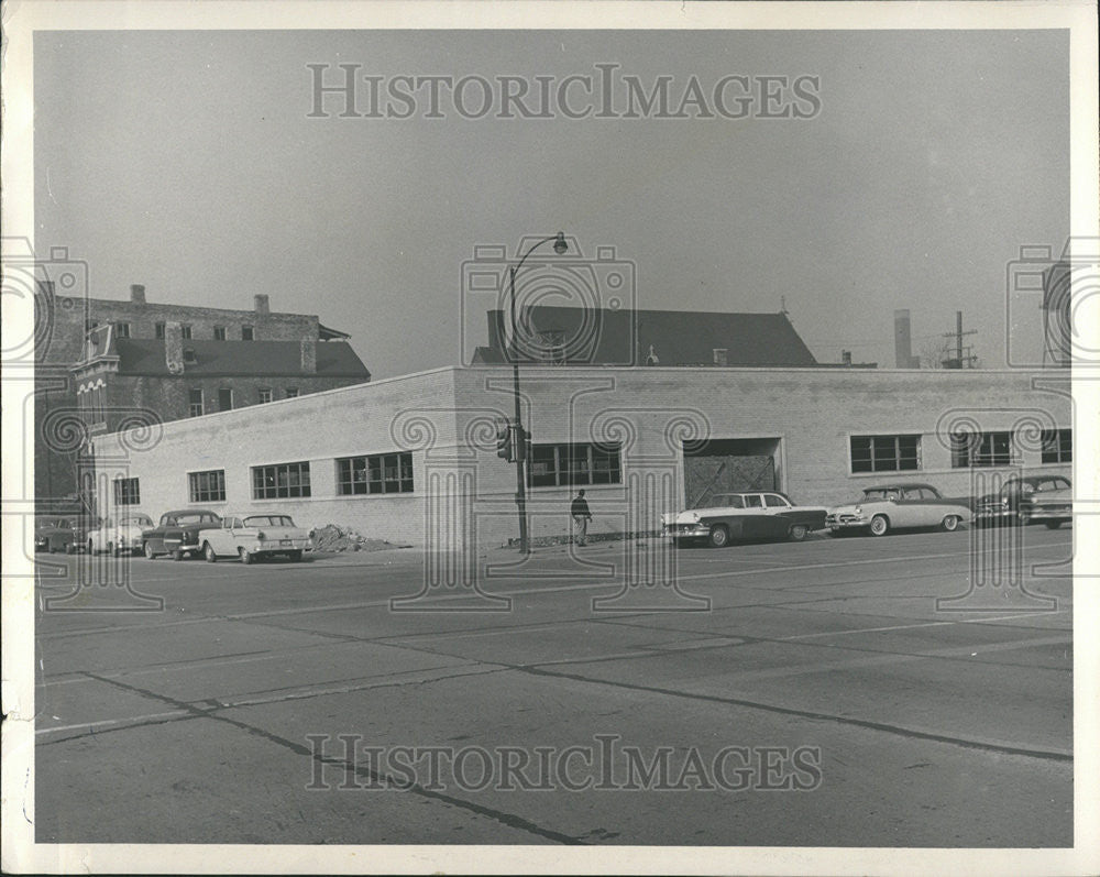 1958 Press Photo Building United States Pressed Products Corp northwest corner - Historic Images