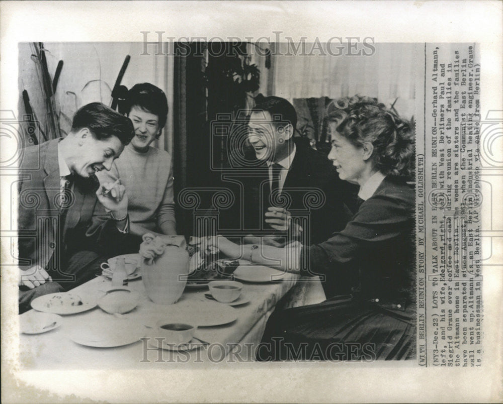 1963 Press Photo Gerhard Altmann Edelgard West Berliners Paul Siegrid Coffee - Historic Images