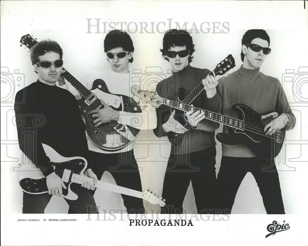 1980 Press Photo Music Group Propaganda - Historic Images