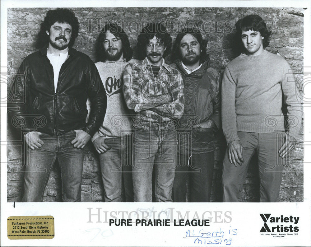 1982 Press Photo Music Group Pure Prairie League - Historic Images