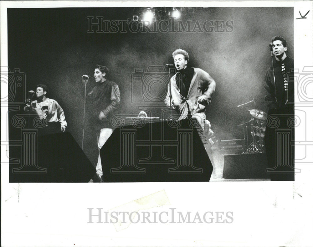 1989 Press Photo New Kids On The Block American Boy Music Band - Historic Images