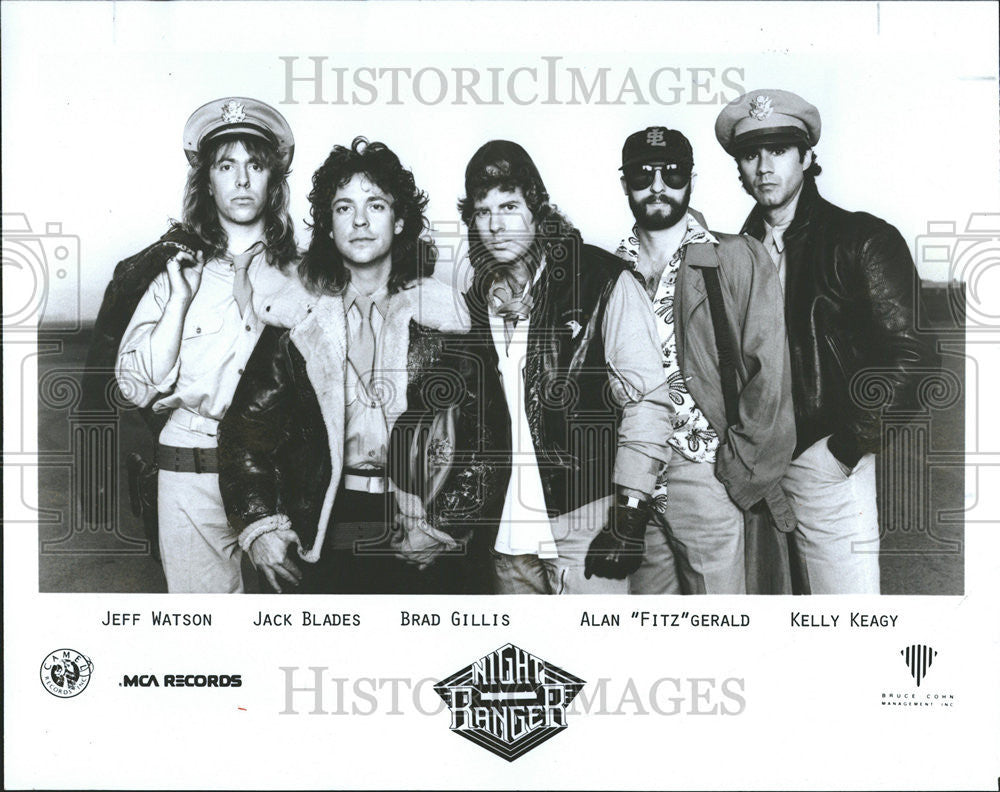 1986 Press Photo Music Group Night Ranger - Historic Images