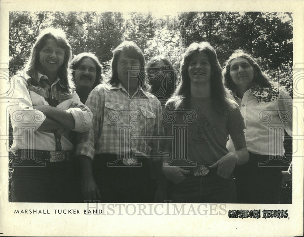 1974 Press Photo Music Group Marshall Tucker Band - Historic Images