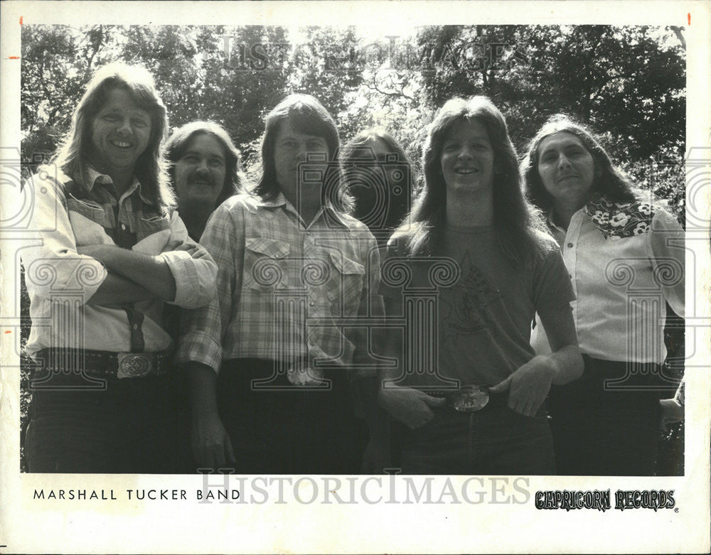 1974 Press Photo The Marshall Tucker Band Rockband Blend Rock Rythm Jazz Gospel - Historic Images