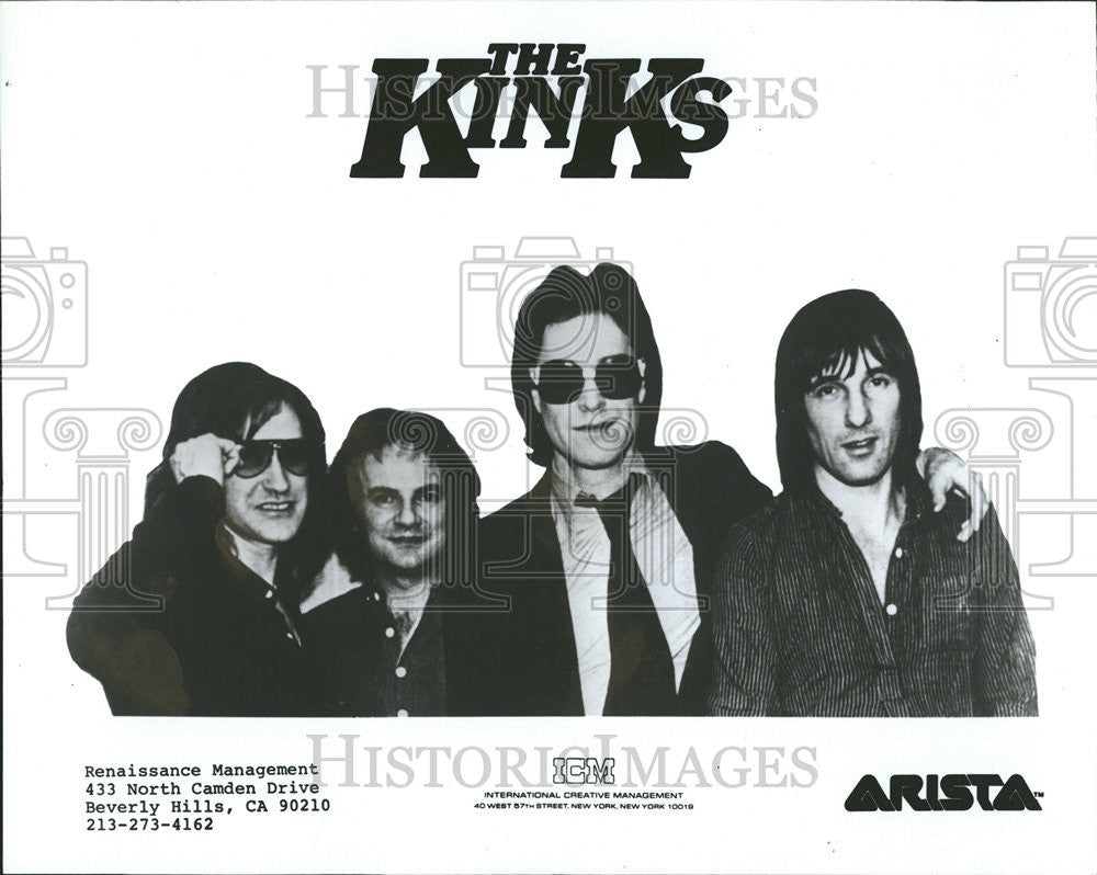 1980 Press Photo Kinks English rock band Muswell Hill Ray Dave Davies music - Historic Images