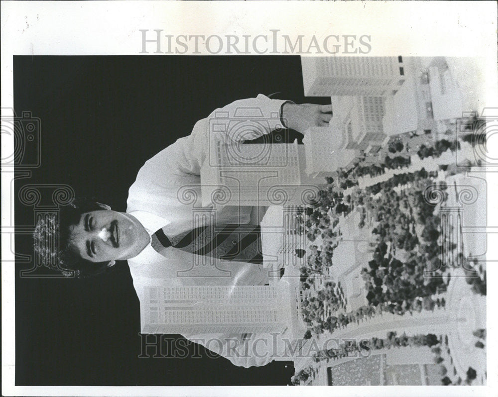 1979 Press Photo Proposed Design For St. Petersburg Waterfront Project - Historic Images