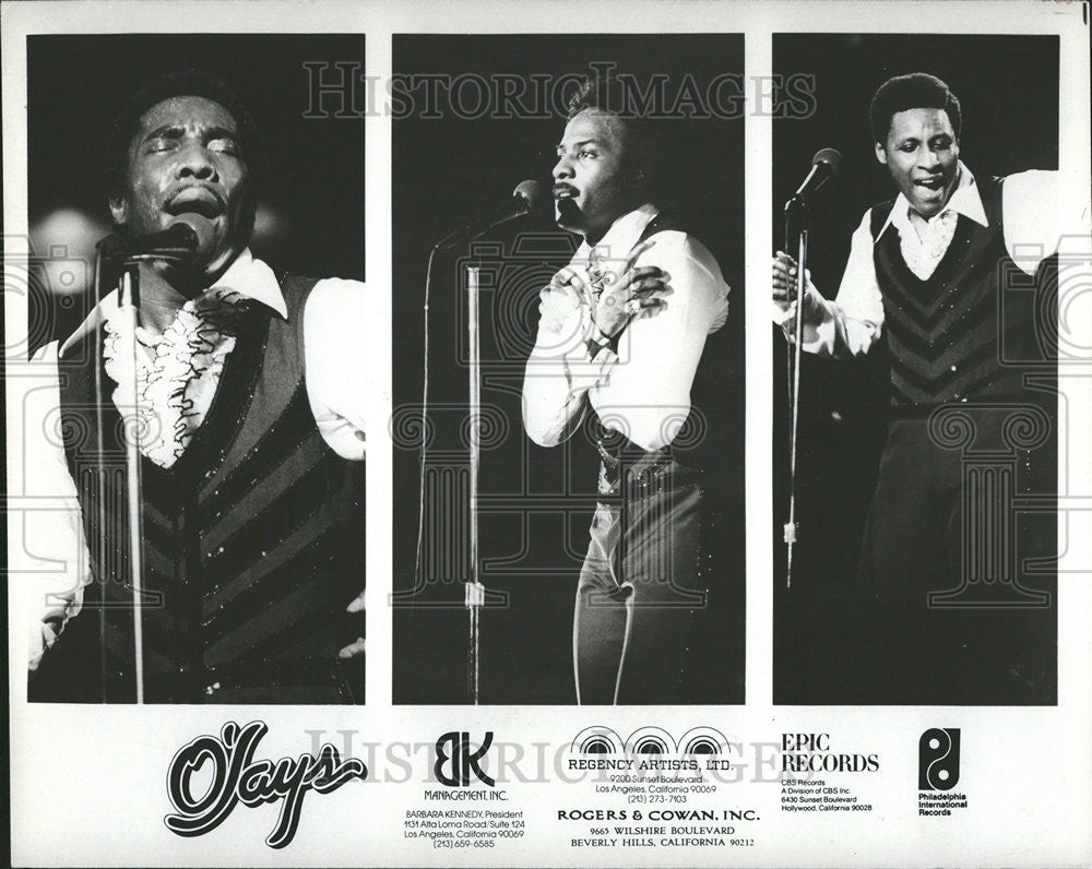 1981 Press Photo The O&#39;Jays American R &amp; B Group Eddie Levert William Powell - Historic Images