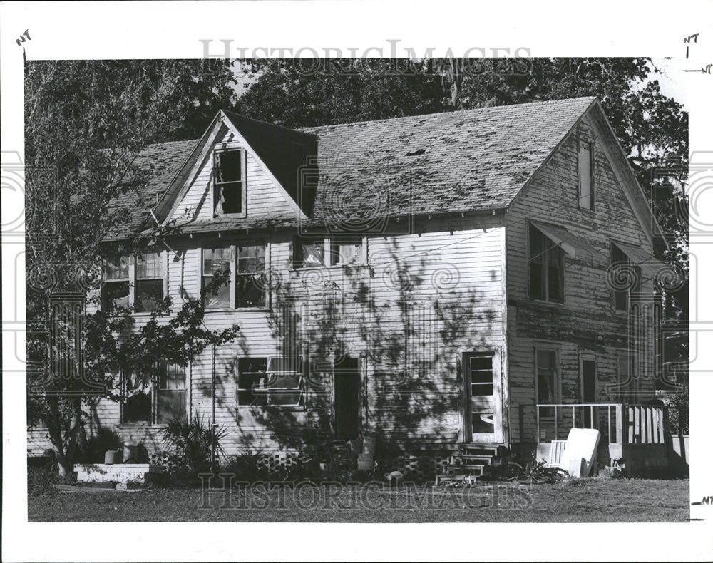 1989 Press Photo A House on  Bayview Boulevard Renovated to be an Antique Store - Historic Images