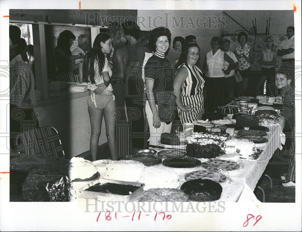 1973 Press Photo 700 Attend Homosassa Firemen&#39;s Barbeque - Historic Images