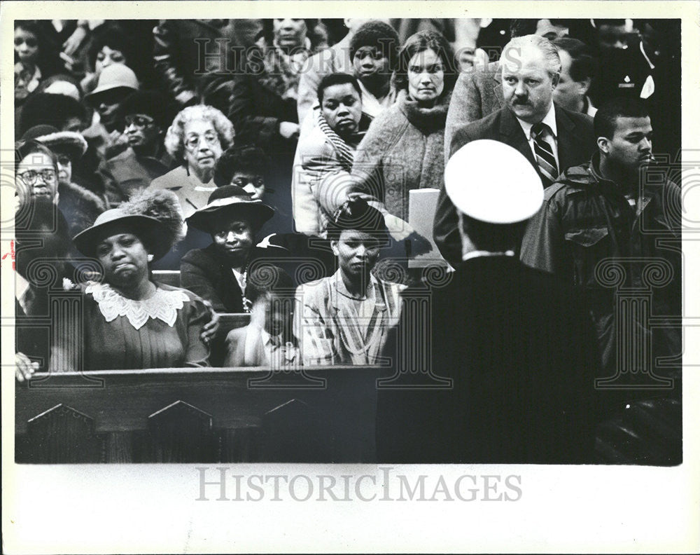 1985 Press Photo Michael Jr. and Chiquita  Charles and Nina Talley Son and Wife - Historic Images