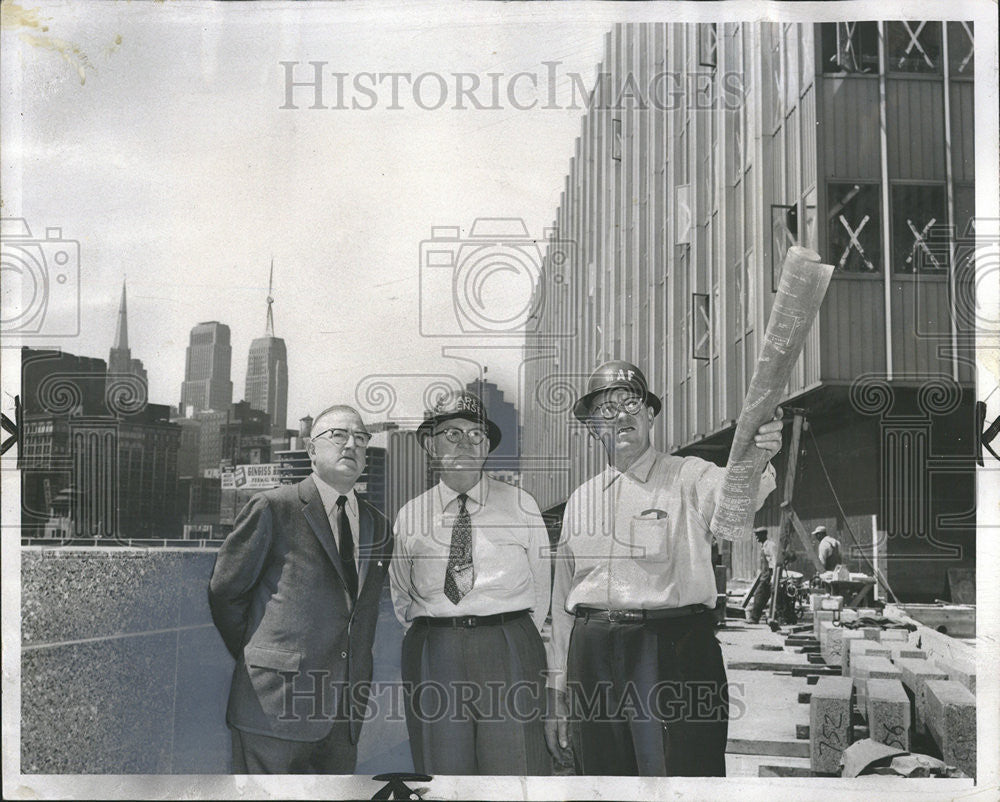 1957 Press Photo Clarence Soreson Joseph Korpacek Murphy Denniston  Naess - Historic Images