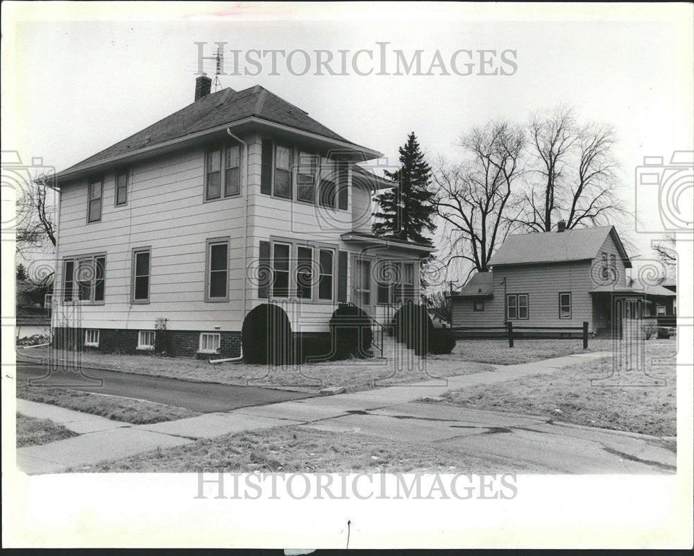 1986 Press Photo North Chicago  Housing unit single residence Real Estate Taxes - Historic Images