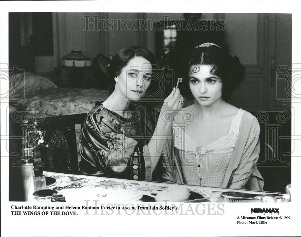 Press Photo Charlotte Rampling Helena Bonham Carter Ian Softiey Wings  Dove - Historic Images