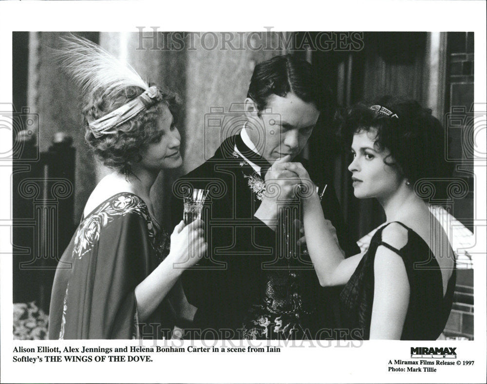 1997 Press Photo Alison Elliott, Alex Jennings and Helen Bonham Carter - Historic Images