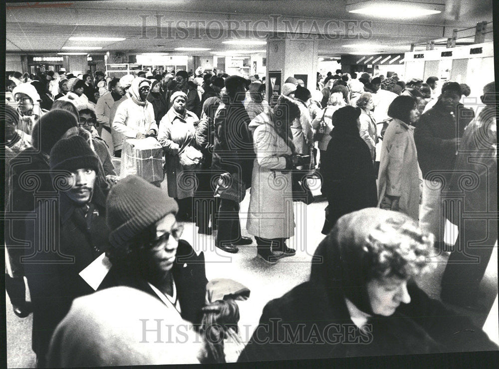 1979 Press Photo Southbound riders, whom regularly ride the CTA - Historic Images